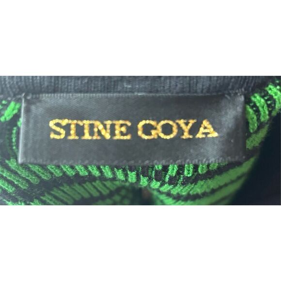 STINE GOYA Sylvie ribbed jacquard-knit turtleneck sweater in green NWT Size Medi - Picture 7 of 9